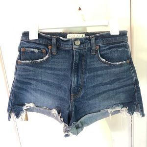 Abercrombie and Fitch Curve Love The Cutoff High Rise Jean Short